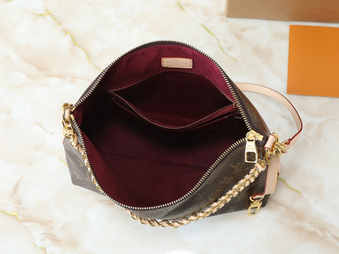 Split leather bag ,4A ,size 26x28x9.5cm,no box,  B75-372