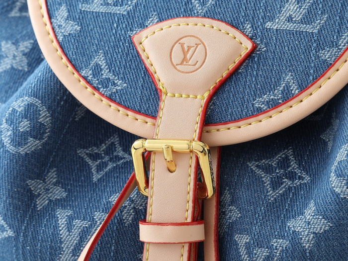 Denim split leather bag ,4A ,size 27x17x12cm,no box,  B80-154