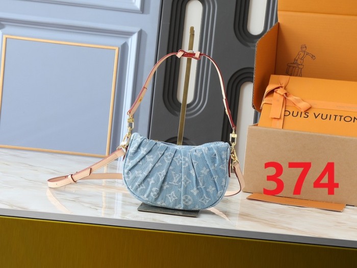 Denim split leather bag ,4A ,size 21x15x7cm,no box,  B75-373-376