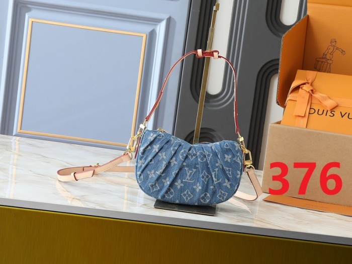 Denim split leather bag ,4A ,size 21x15x7cm,no box,  B75-373-376