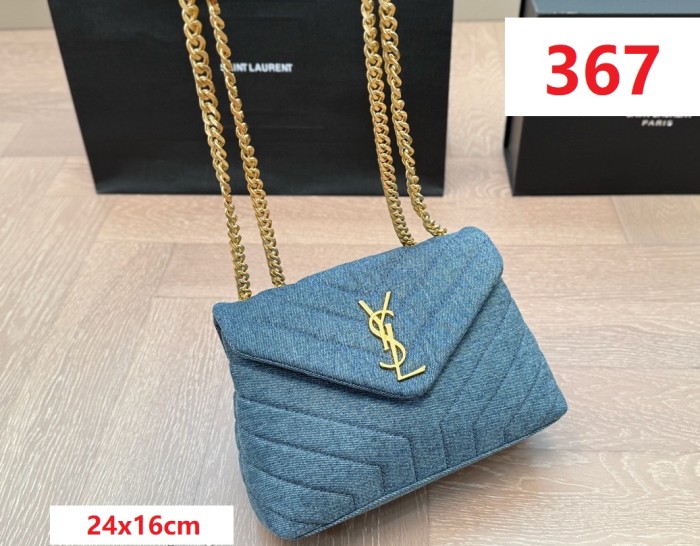 Canvas split leather bag ,4A ,size 24x16cm/32x20cm,no box,  B75-367-368