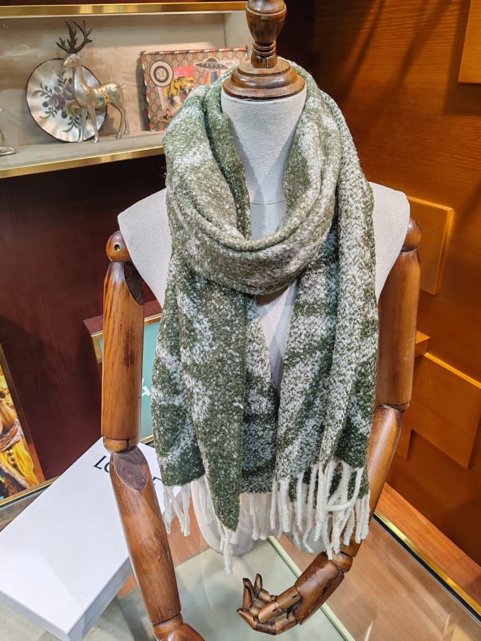Cashmere cotton scarf for men women, size 47x184cm, no box. SF25-100-103
