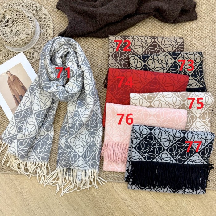 Cashmere cotton scarf for men women, size 65x180cm, no box. SF25-71-77