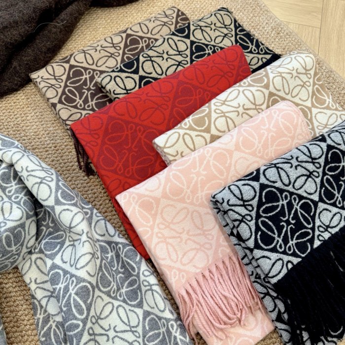 Cashmere cotton scarf for men women, size 65x180cm, no box. SF25-71-77