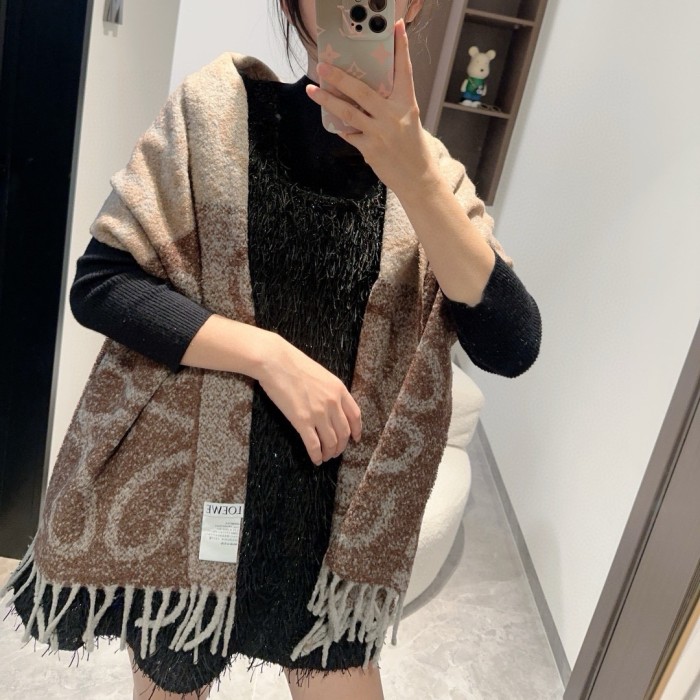 Cashmere cotton scarf for men women, size 47x184cm, no box. SF25-100-103