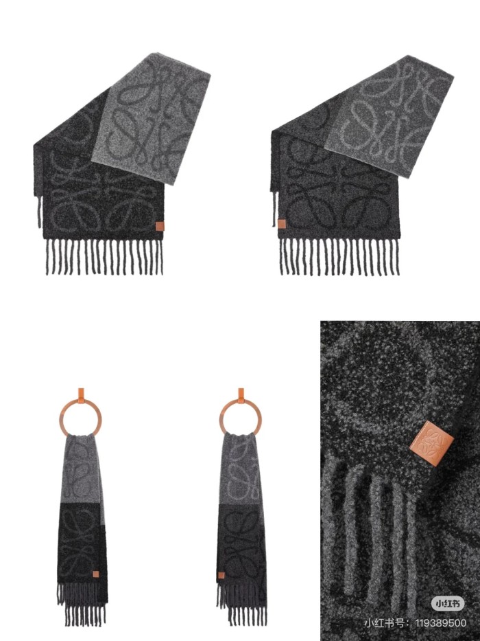 Cashmere cotton scarf for men women, size 47x184cm, no box. SF25-100-103