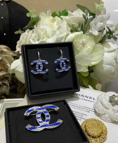 Earring brooch jewelry ,with box,  J25-225-226