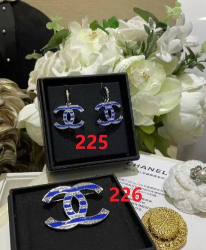 Earring brooch jewelry ,with box,  J25-225-226