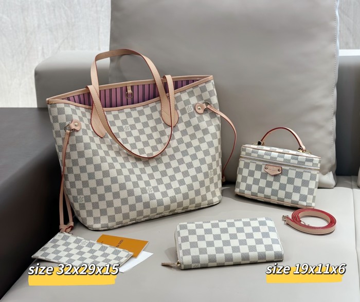 Split leather bag a set,3A ,no box,  B75-418