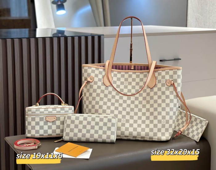 Split leather bag a set,3A ,no box,  B75-418