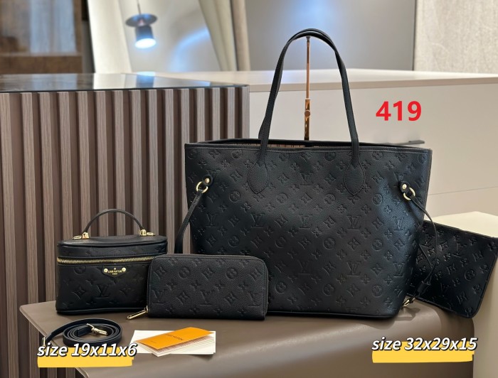 Split leather bag a set,3A ,no box,  B75-419