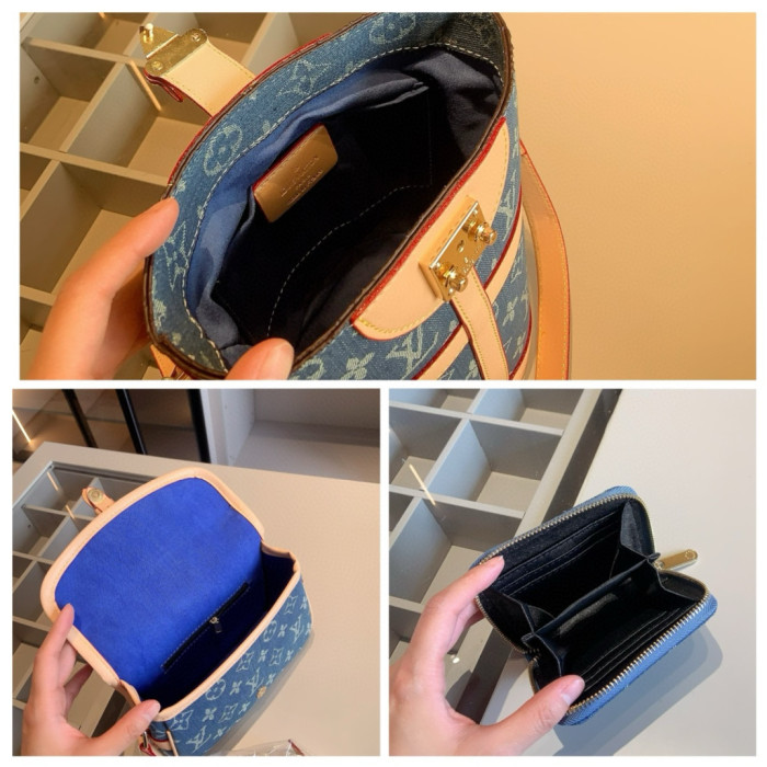 Split leather bag a set,3A ,no box,  B75-427