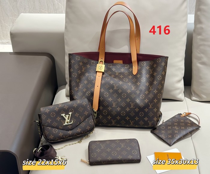 Split leather bag a set,3A ,no box,  B75-416