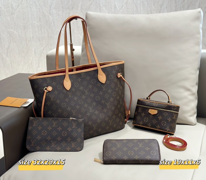 Split leather bag a set,3A ,no box,  B75-422