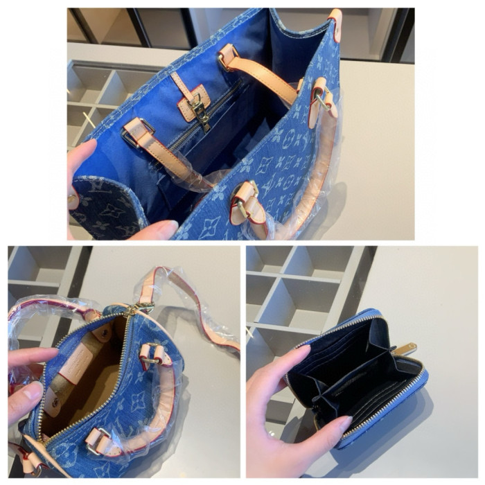 Split leather bag a set,3A ,no box,  B75-426