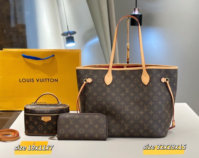 Split leather bag a set,3A ,no box,  B75-422