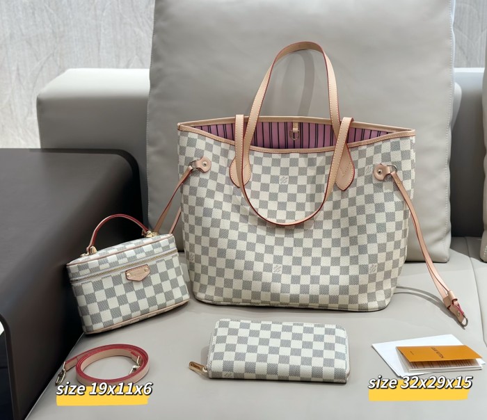 Split leather bag a set,3A ,no box,  B75-418