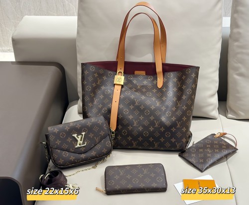 Split leather bag a set,3A ,no box,  B75-416