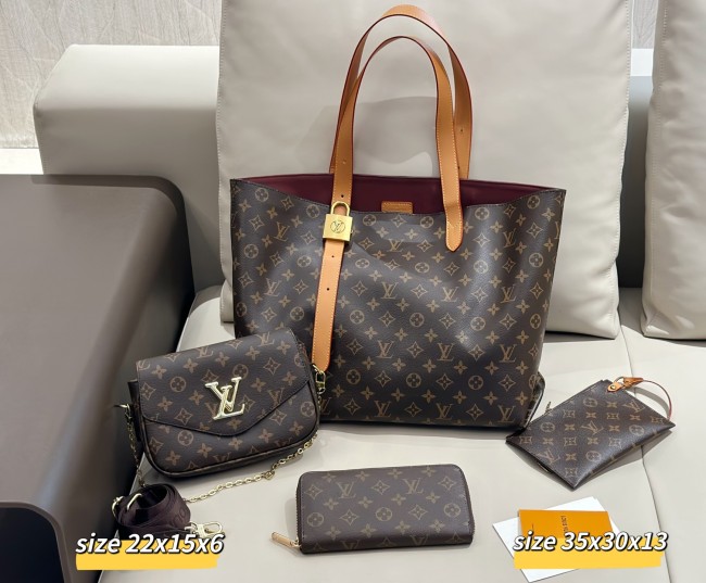 Split leather bag a set,3A ,no box, B75-416