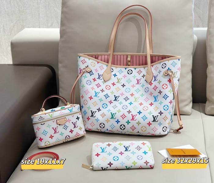 Split leather bag a set,3A ,no box,  B75-420