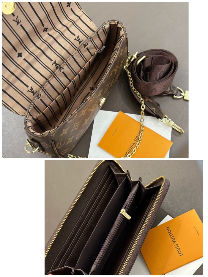 Split leather bag a set,3A ,no box,  B75-416
