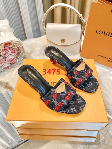 Women's high-heeled slippers,size 36-42, SS60-3475-3479