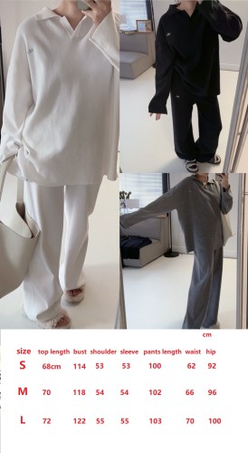 Knit sweater top + pants suit  clothes, elastic， CL68-7