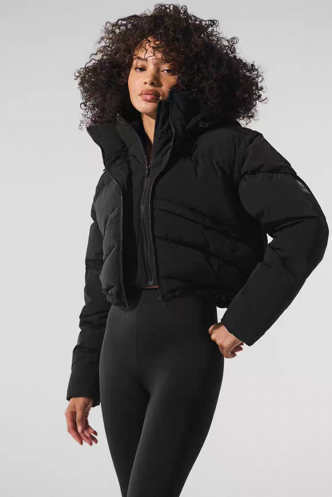 Women double-zipper down cotton jacket clothes， CL88-67
