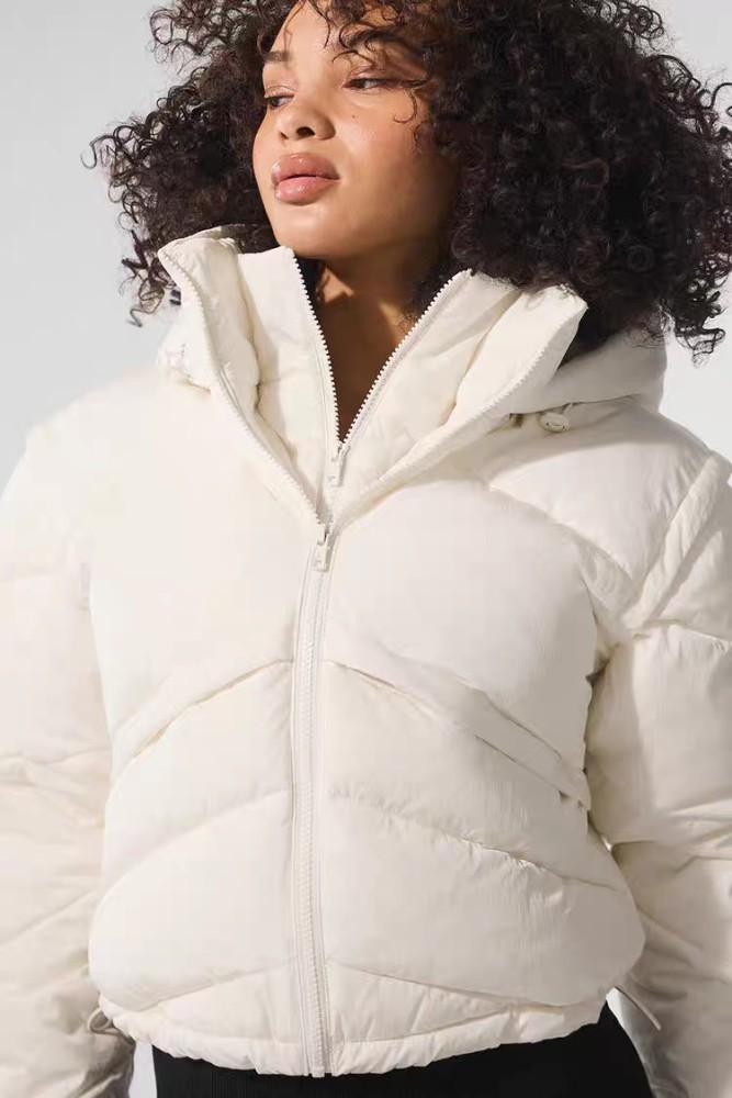 Women double-zipper down cotton jacket clothes， CL88-67
