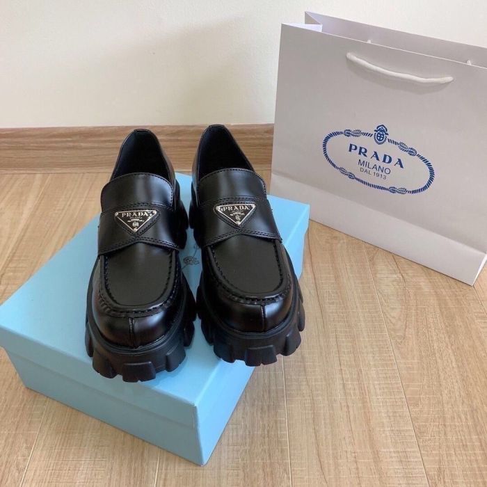 Ladies' thick-soled leather shoes,size 35-41, SS60-691-692