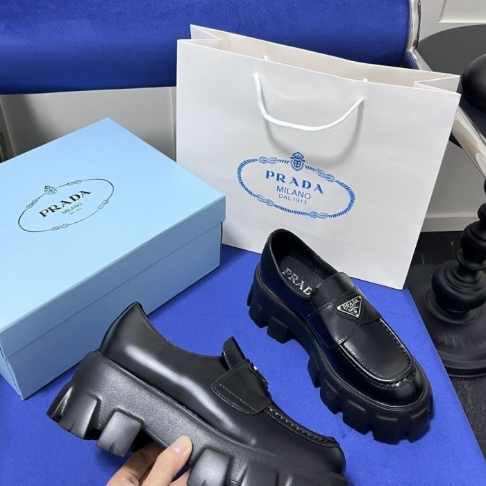 Ladies' thick-soled leather shoes,size 35-41, SS60-691-692