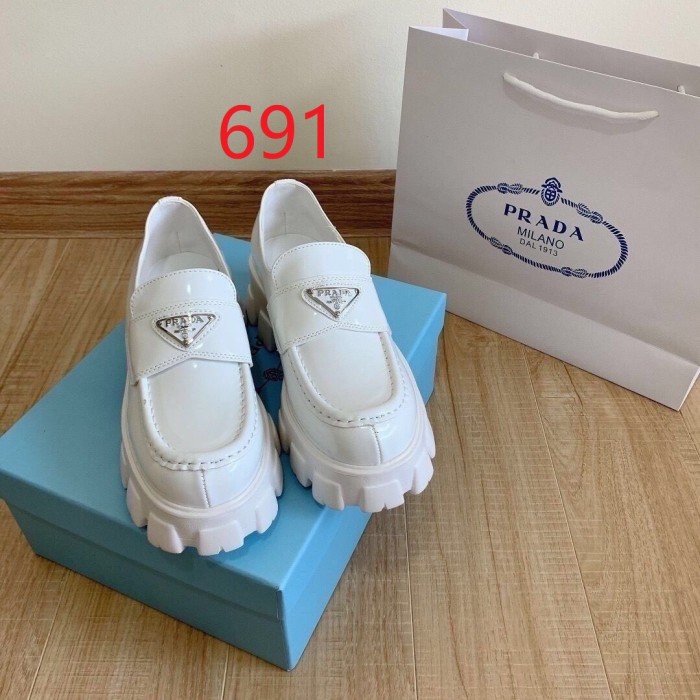 Ladies' thick-soled leather shoes,size 35-41, SS60-691-692
