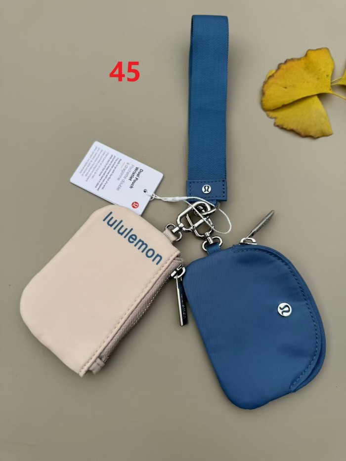 Waterproof nylon running yoga dual pouch wristlet  wrist key case coin purse bag,size 11.5*7*1cm,B25-28-56