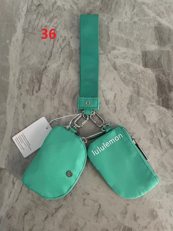 Waterproof nylon running yoga dual pouch wristlet  wrist key case coin purse bag,size 11.5*7*1cm,B25-28-56