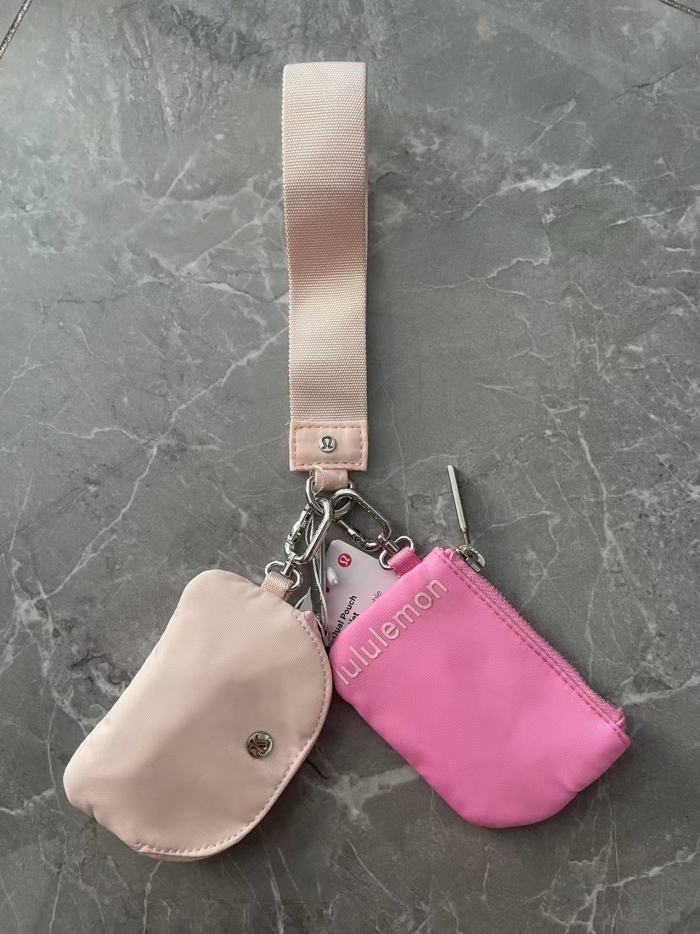 Waterproof nylon running yoga dual pouch wristlet  wrist key case coin purse bag,size 11.5*7*1cm,B25-28-56