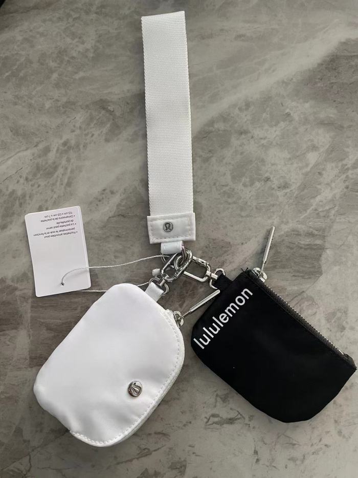 Waterproof nylon running yoga dual pouch wristlet  wrist key case coin purse bag,size 11.5*7*1cm,B25-28-56