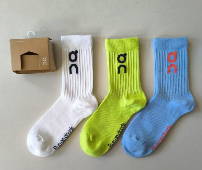 Breathable sports cotton socks for men women，3 pairs of 1 box ,CL10-55-60