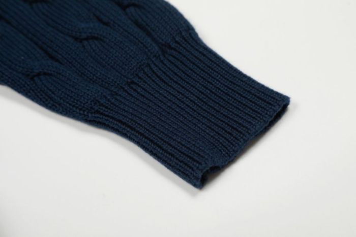 Embroidered knitted twisted sweater for women and men,size S-XL,CL35-78-81