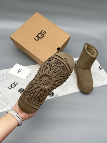 Women leather fur boot shoes, size 35-40,  with box, SS60-548