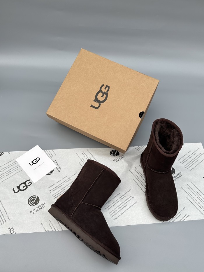 Women leather fur boot shoes, size 35-40,  with box, SS60-542