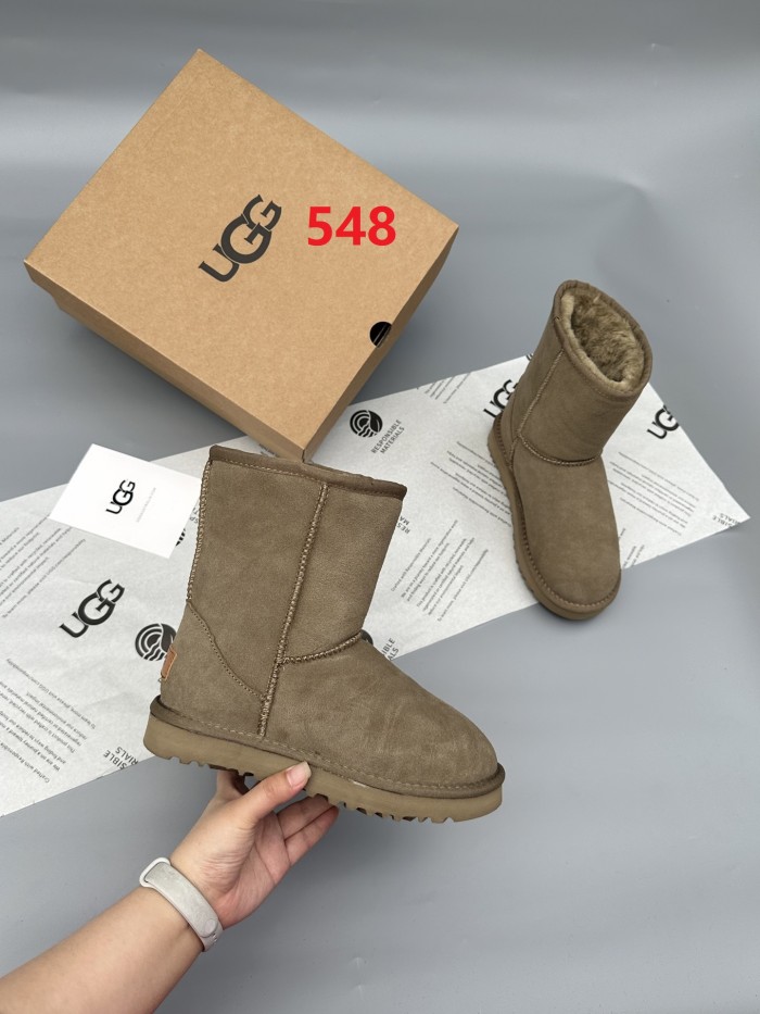 Women leather fur boot shoes, size 35-40,  with box, SS60-548