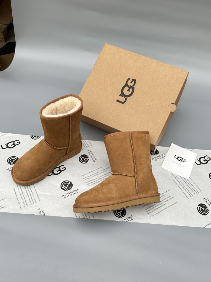 Women leather fur boot shoes, size 35-40,  with box, SS60-546