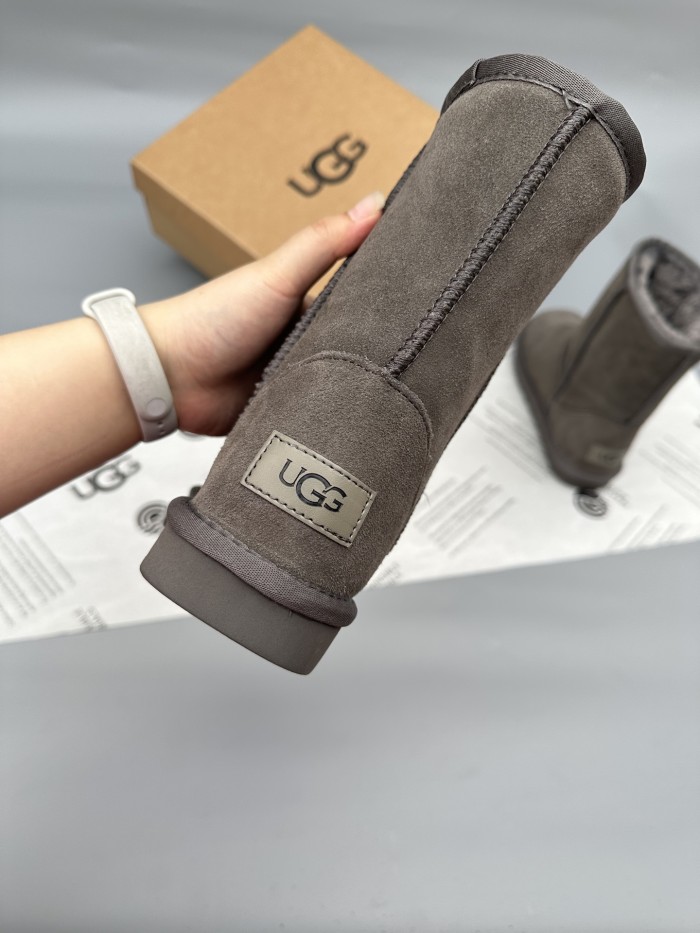 Women leather fur boot shoes, size 35-40,  with box, SS60-547