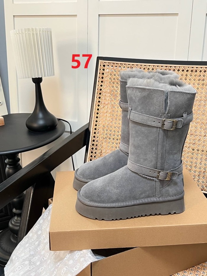 Women leather fur boot shoes, size 35-44,  with box, SS80-57