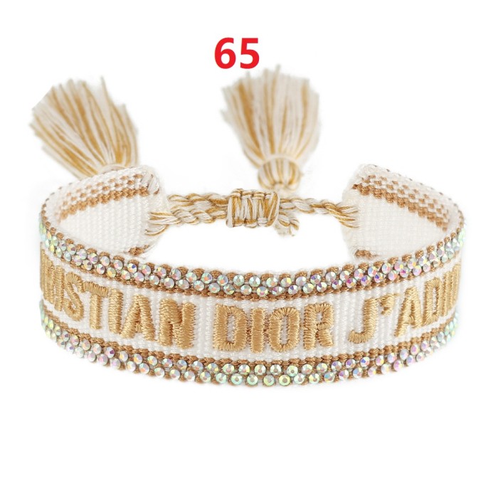 Hot diamond embroidery knitted bracelet jewelry , a set of 2 items ，with box,  J15-27-65