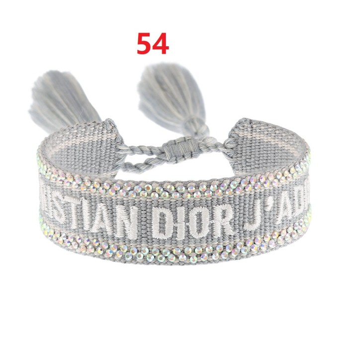 Hot diamond embroidery knitted bracelet jewelry , a set of 2 items ，with box,  J15-27-65