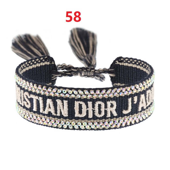 Hot diamond embroidery knitted bracelet jewelry , a set of 2 items ，with box,  J15-27-65