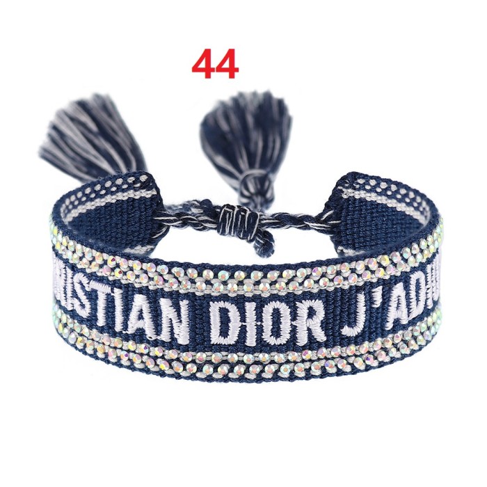 Hot diamond embroidery knitted bracelet jewelry , a set of 2 items ，with box,  J15-27-65