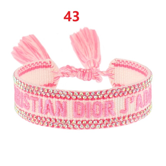 Hot diamond embroidery knitted bracelet jewelry , a set of 2 items ，with box,  J15-27-65
