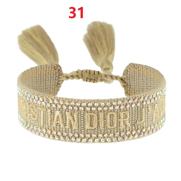 Hot diamond embroidery knitted bracelet jewelry , a set of 2 items ，with box,  J15-27-65